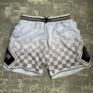 Nipsey Hussle Men Headgear Classics Victory Lap 60 Embroidered Basketball Shorts